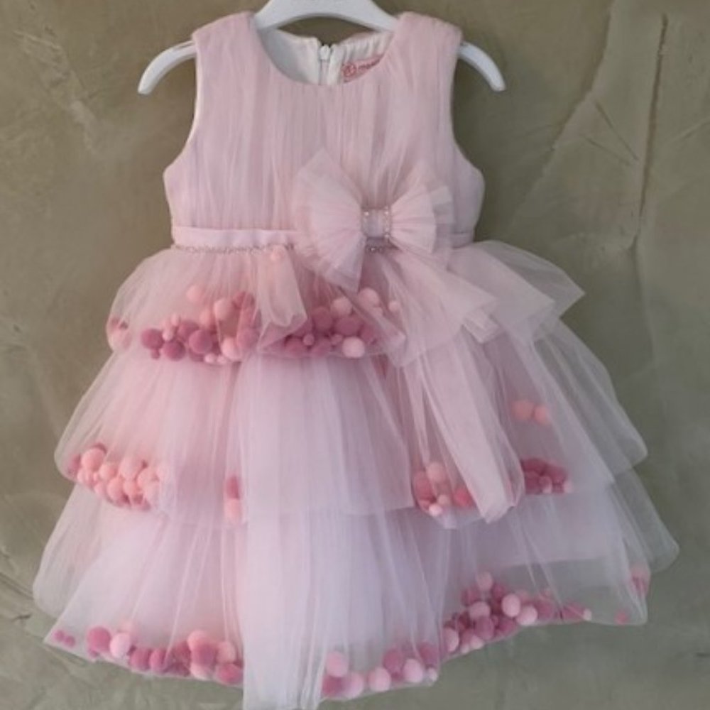 Tutu Dress/ Party Dress/ Kids Tutu/ Birthday Dress/ Christmas Dress/Flower Girl - Picture 5 of 6